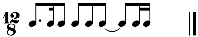 incomplete measure of rhythmic notation